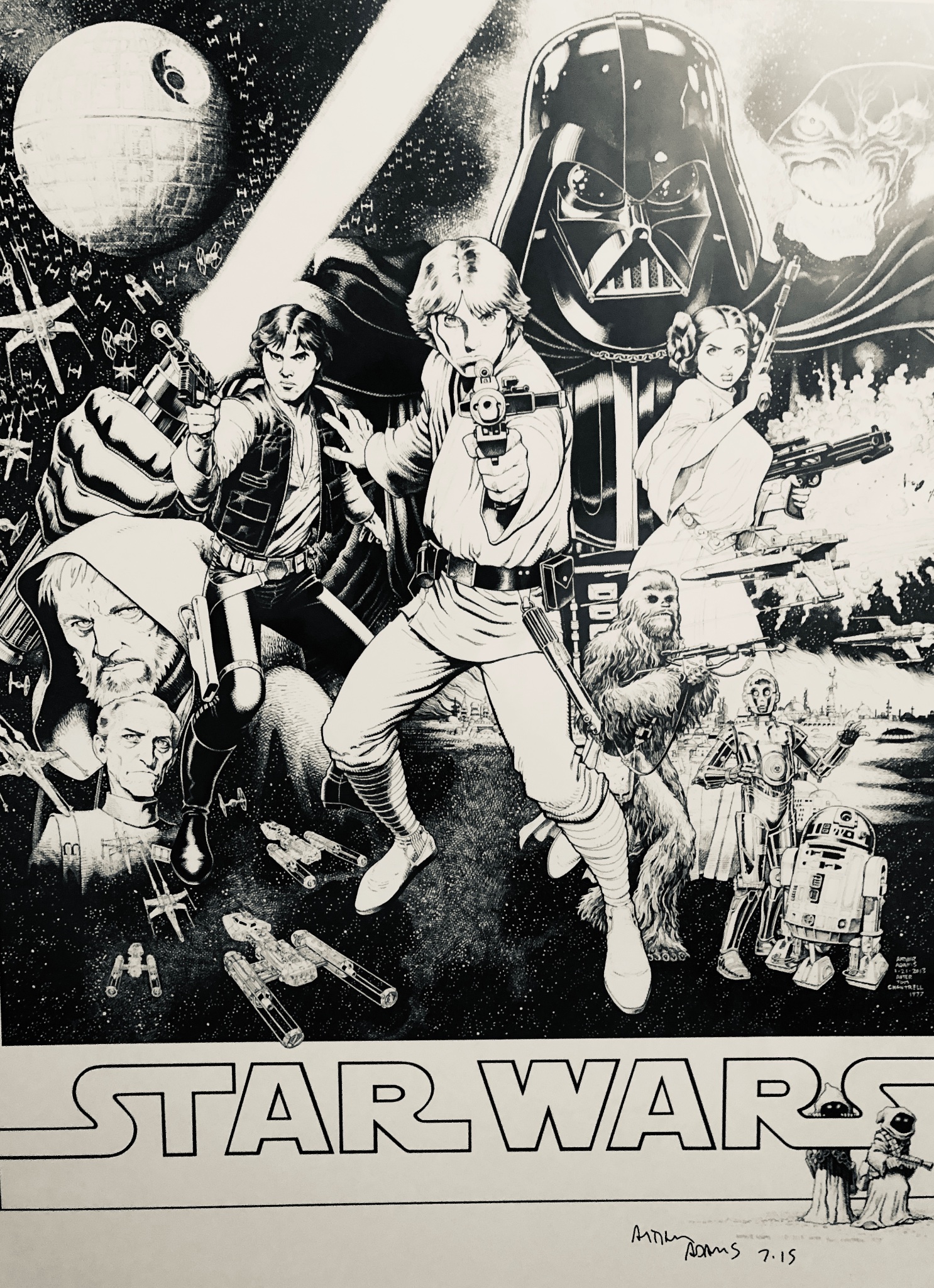 Star Wars - Autographed Print