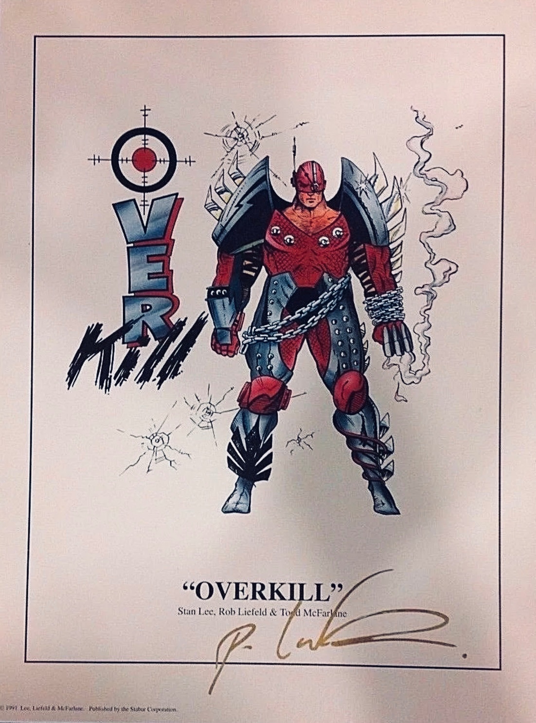 OverKill - Autographed Print