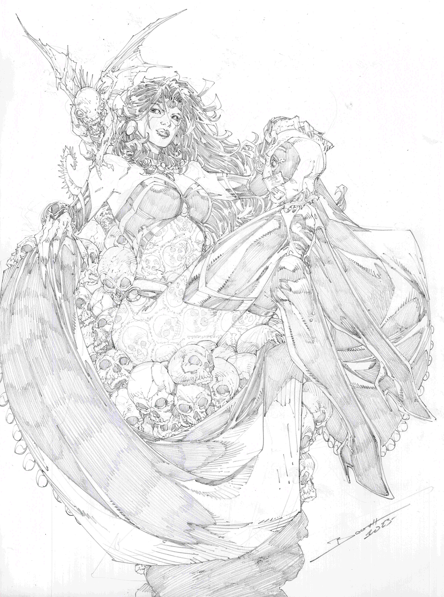 Brett Booth Shiklah Pinup
