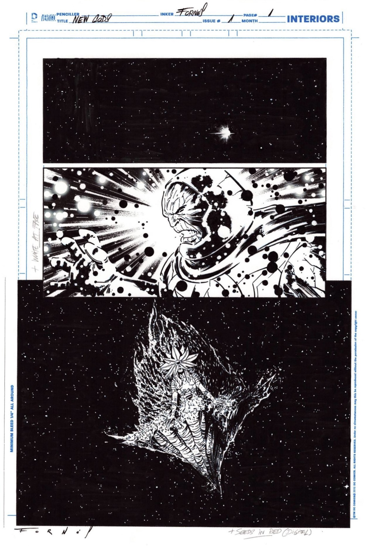 New Gods, Issue 1, Page 1 - Jorge Fornes