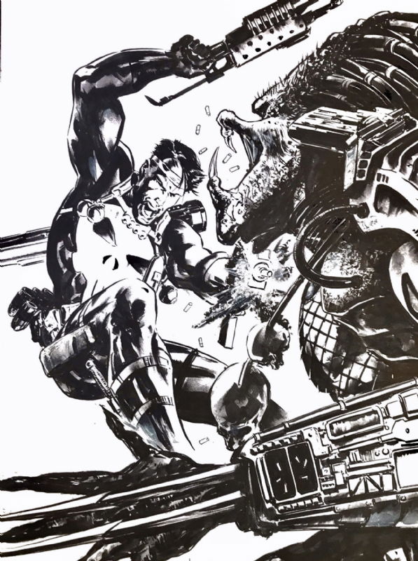 Punisher vs. Predator (Brian Thies)