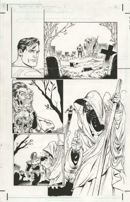 Steve Pugh - SUPERMAN VS. THE TERMINATOR DEATH TO THE FUTURE 1 PAGE 18