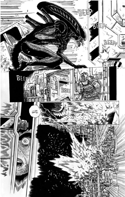 James Stokoe - Aliens Dead Orbit 4 page 10