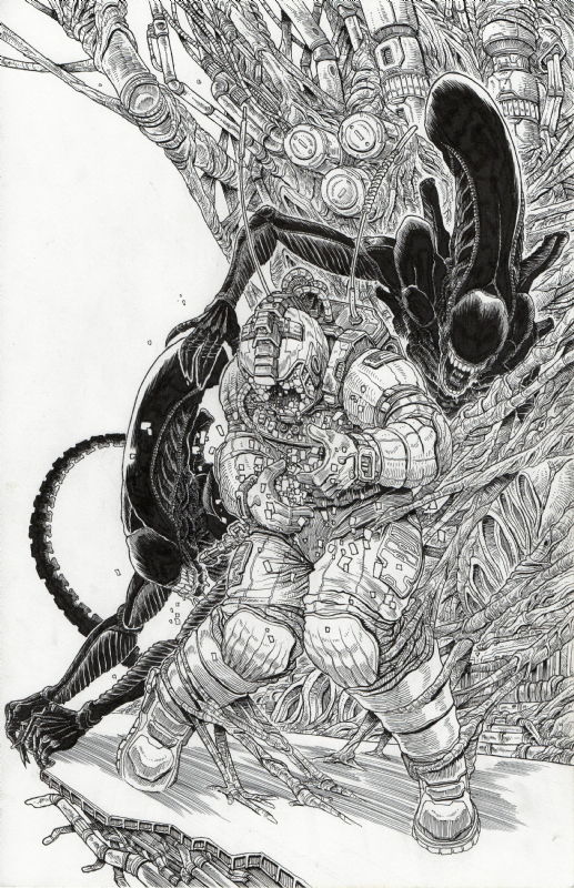 James Stokoe - Aliens Dead Orbit 3 Cover