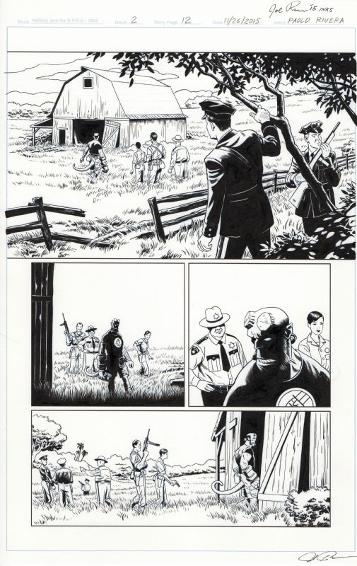 Paolo Rivera - Hellboy B.P.R.D. 1953 Issue 2 Page 12