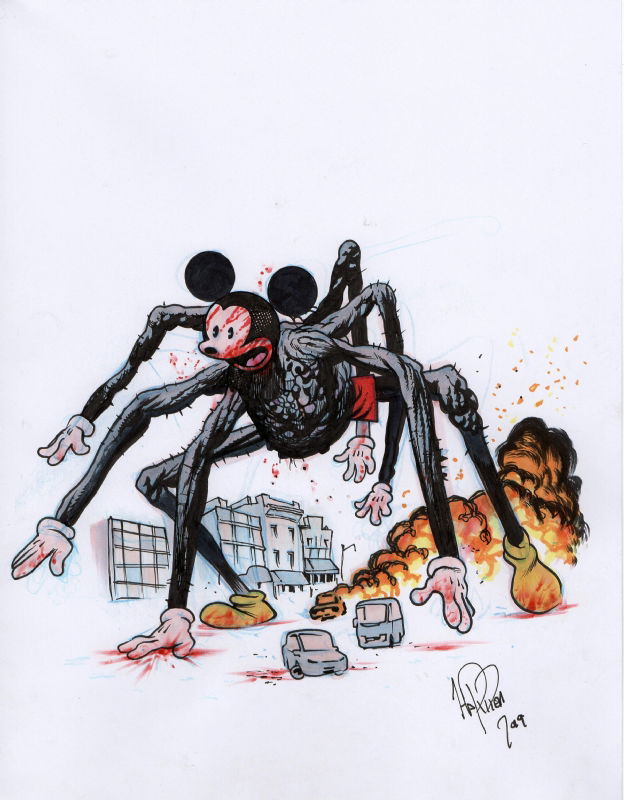 James Harren - Kaiju Mickey Mouse Spider