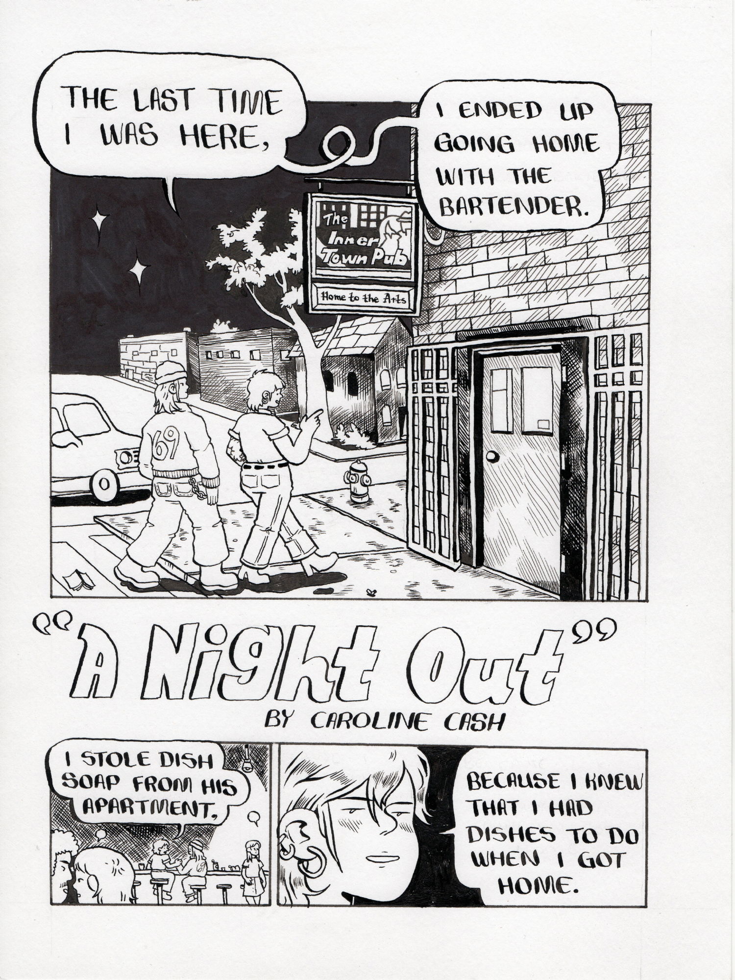 Caroline Cash - A Night Page 1