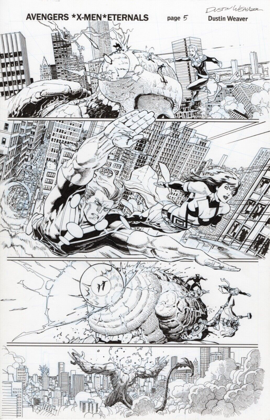 Dustin Weaver Avengers X-Men Eternals Page 5