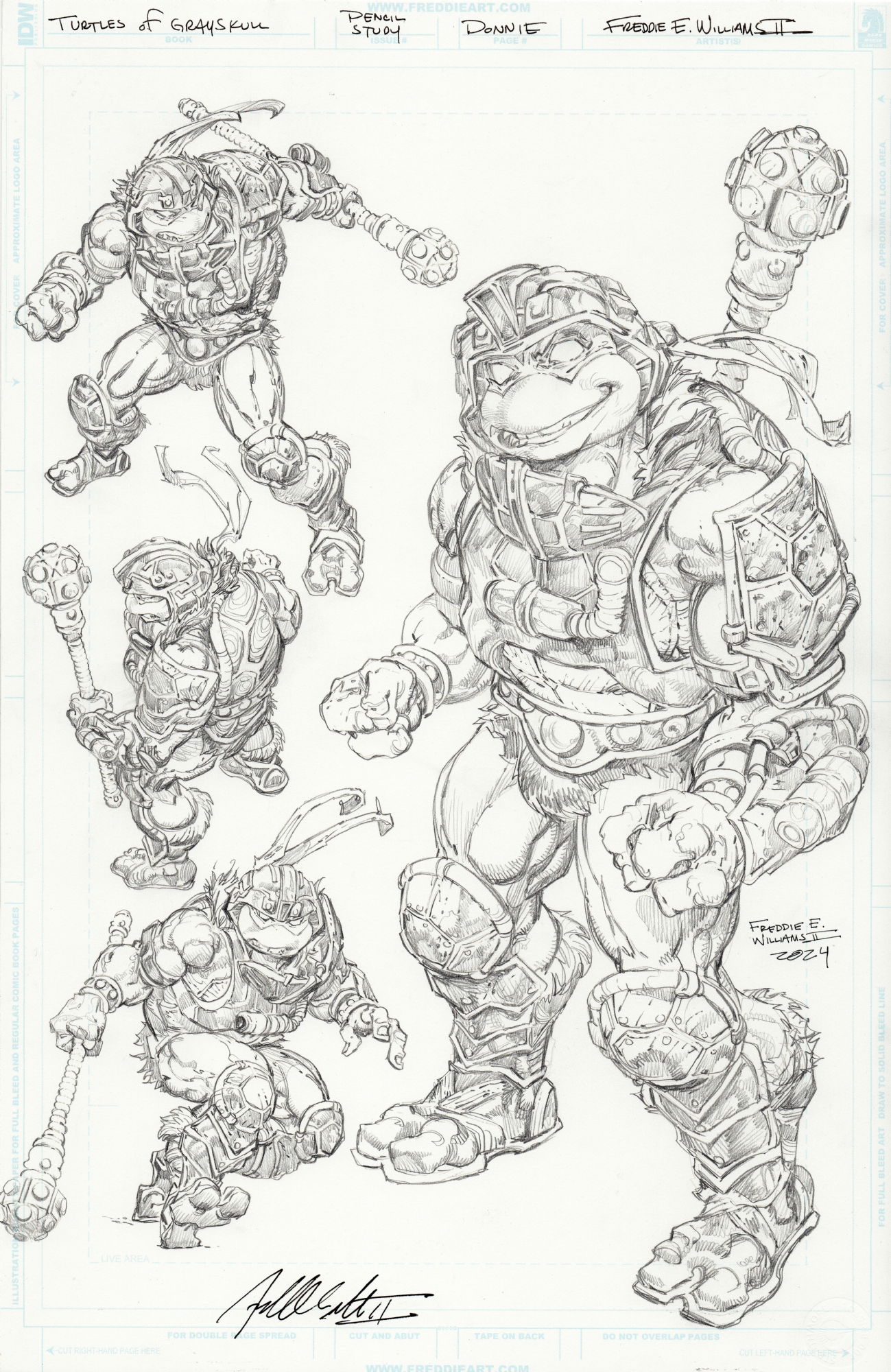 Donnie (Pencil Study) Turtles of Grayskull