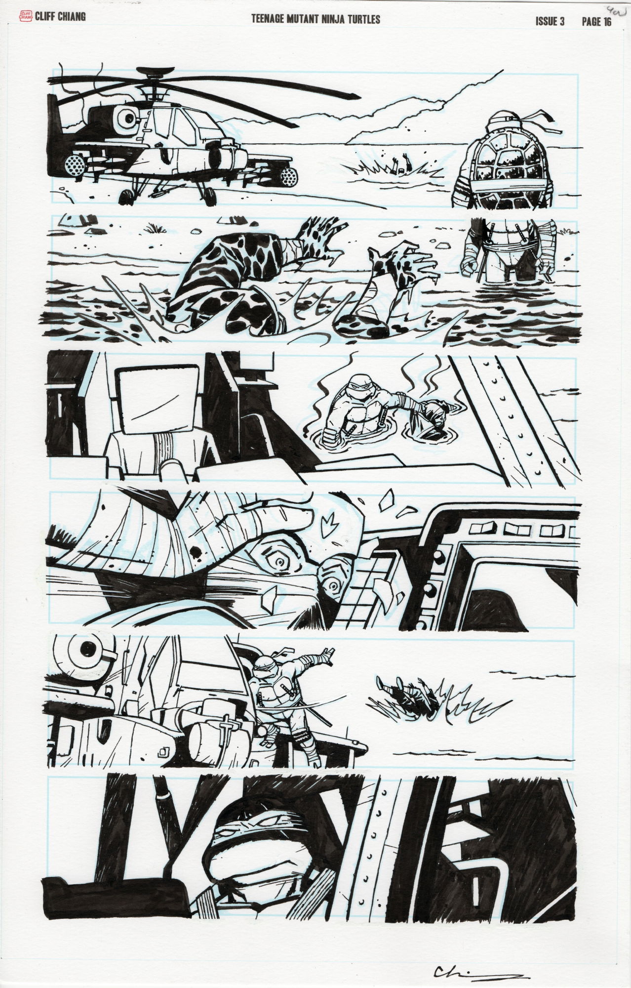 Cliff Chiang - TMNT Issue 3 Page 16